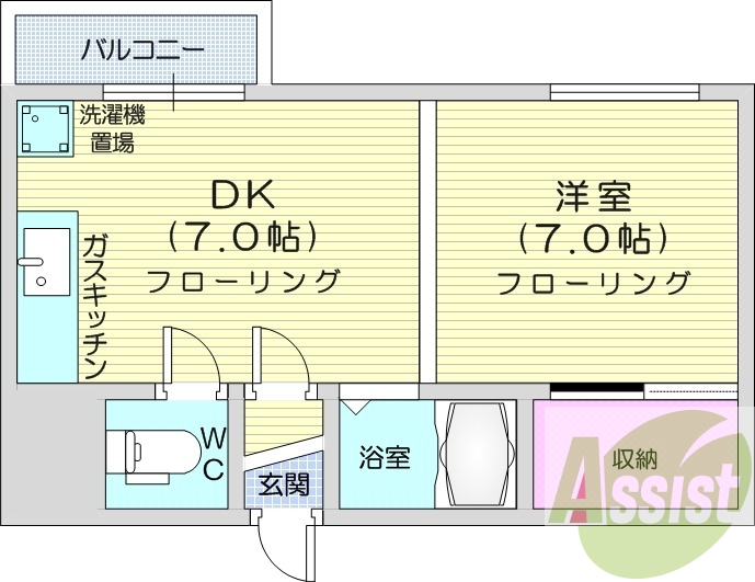 4階の間取り図