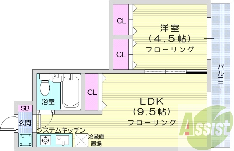 3階の間取り図