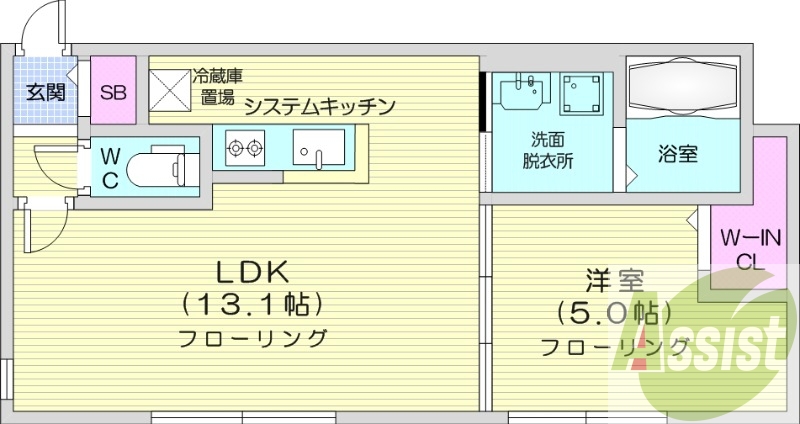 3階の間取り図