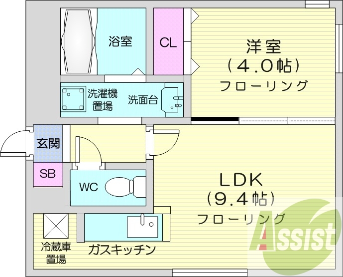 2階の間取り図