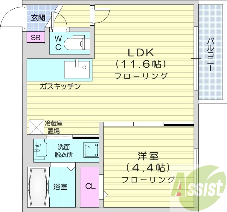 2階の間取り図