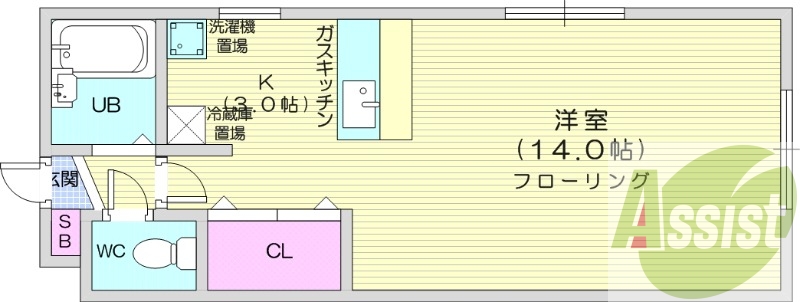 4階の間取り図