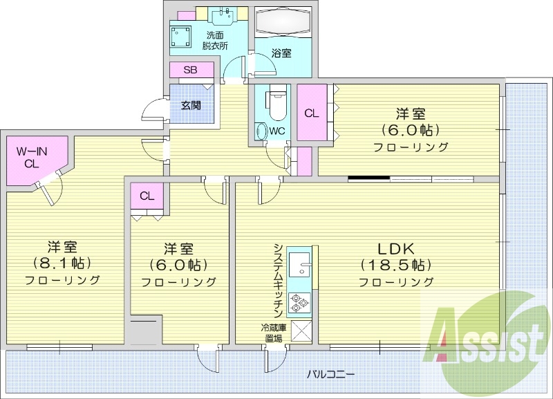 15階の間取り図