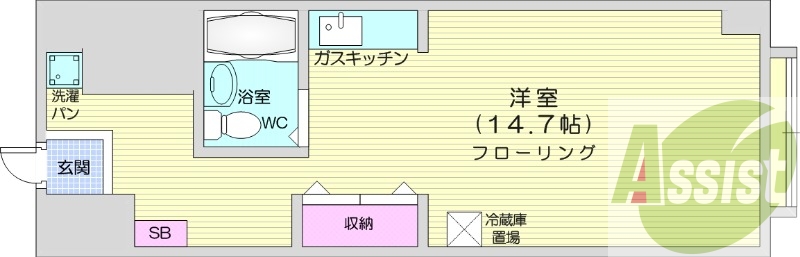 4階の間取り図