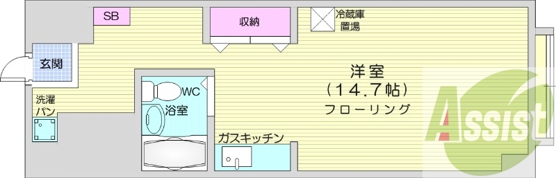 4階の間取り図