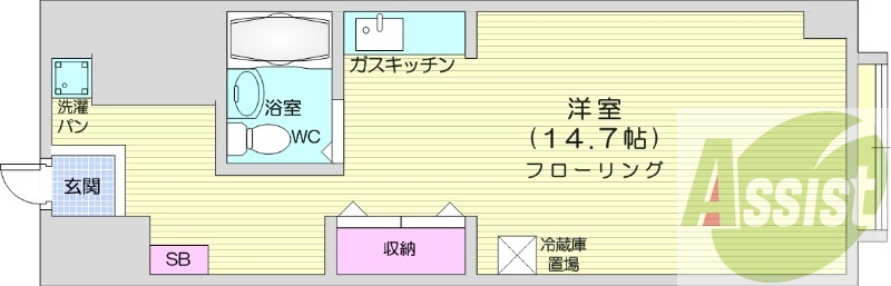 4階の間取り図