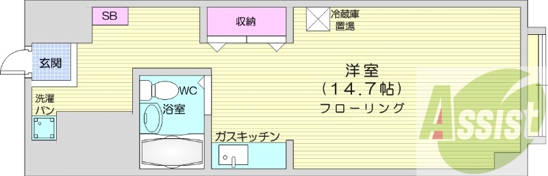 4階の間取り図