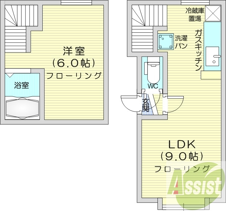 2階の間取り図