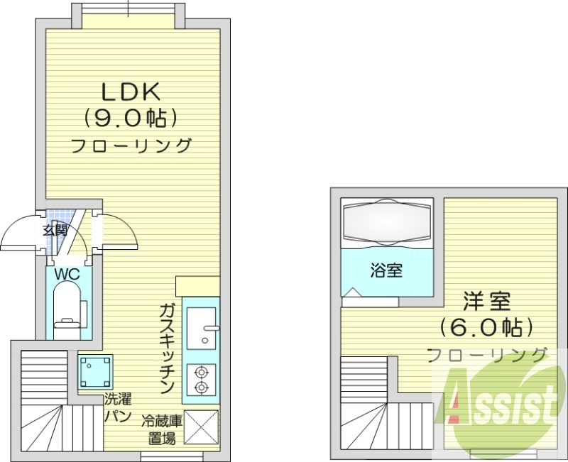 2階の間取り図