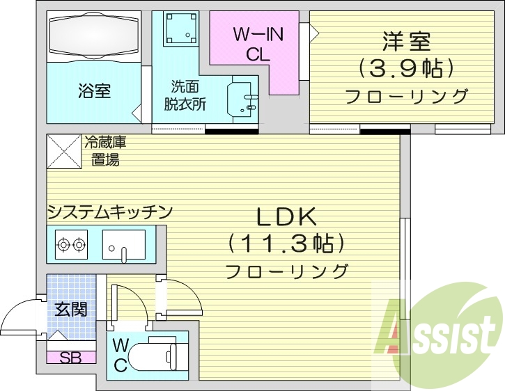 3階の間取り図