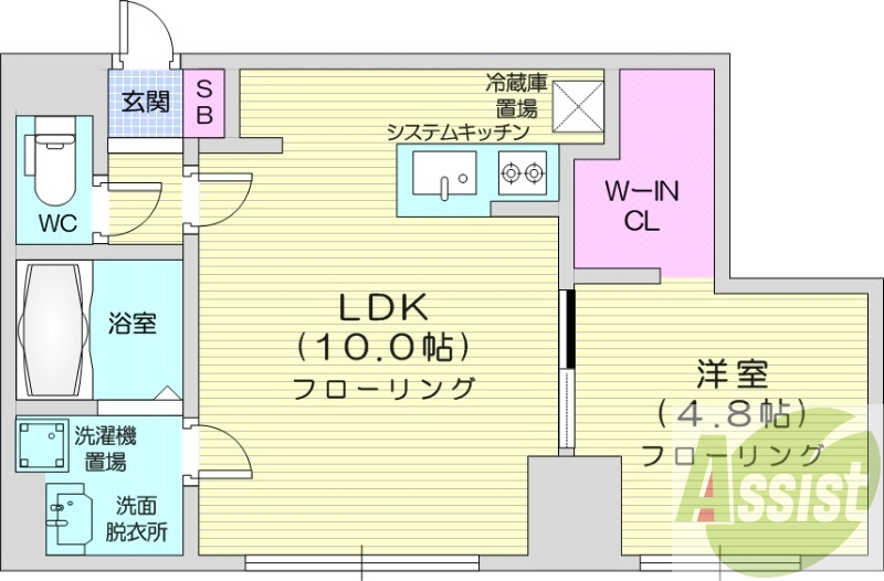 6階の間取り図