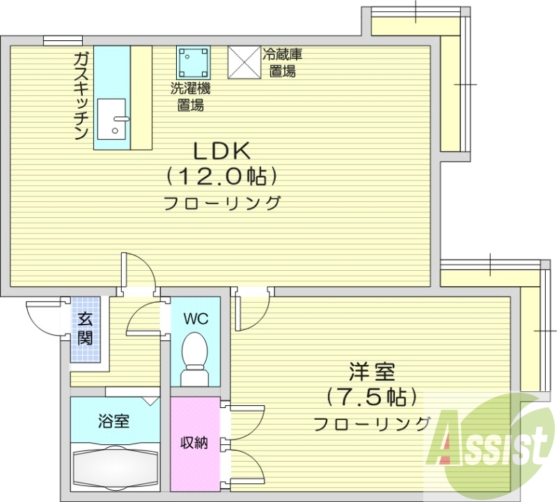 2階の間取り図