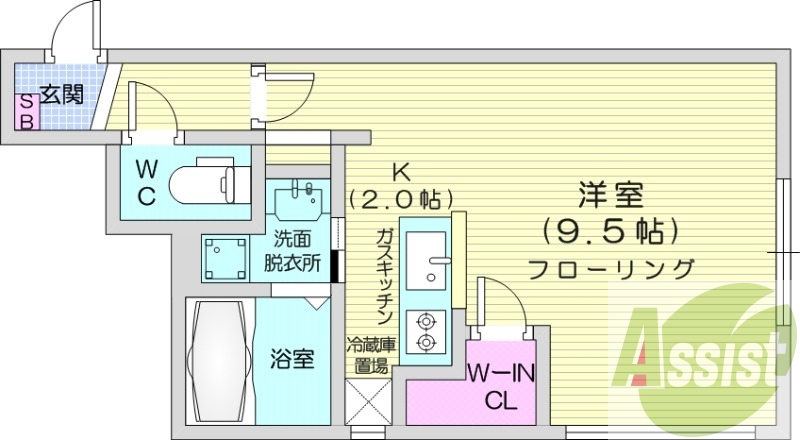 4階の間取り図