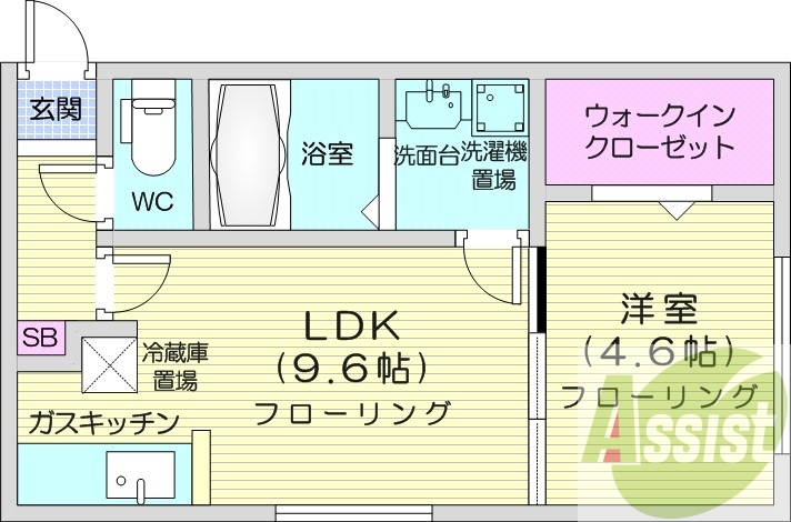 4階の間取り図