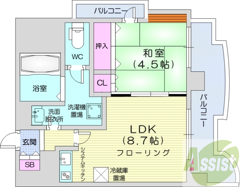 7階の間取り図