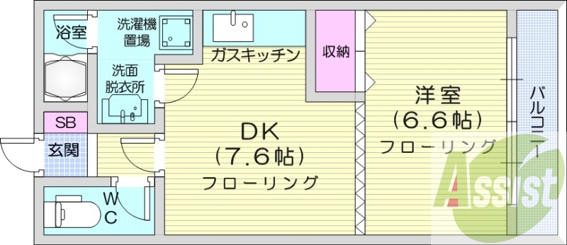 2階の間取り図