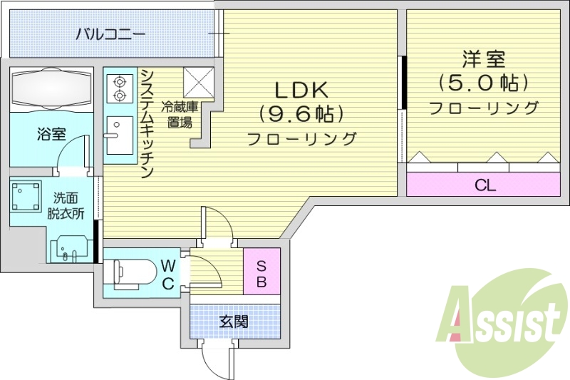 5階の間取り図