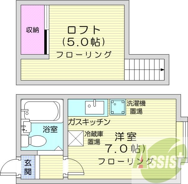 2階の間取り図