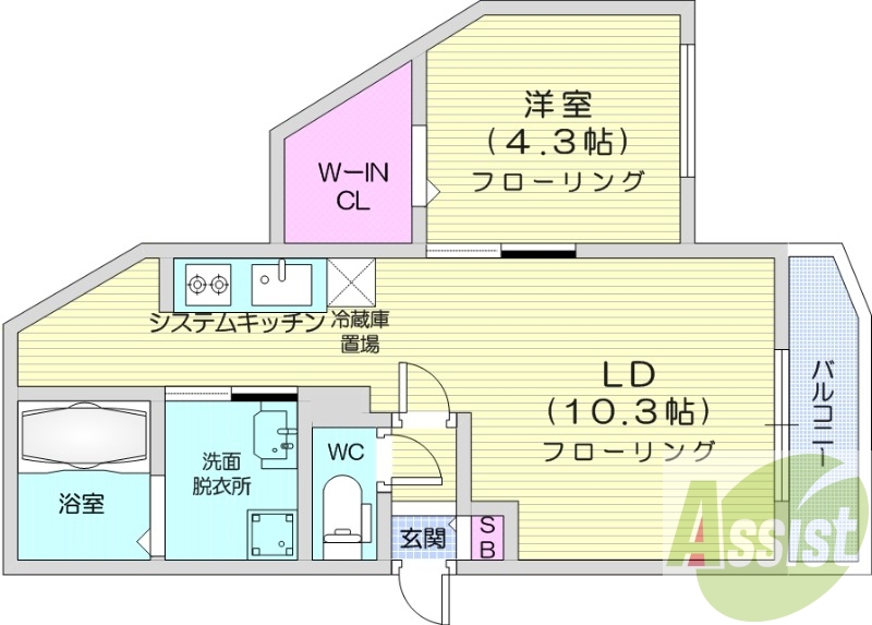 2階の間取り図