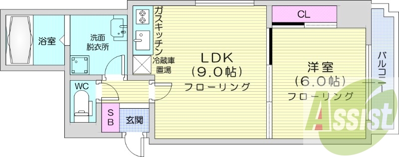 7階の間取り図