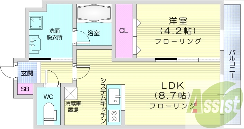 5階の間取り図