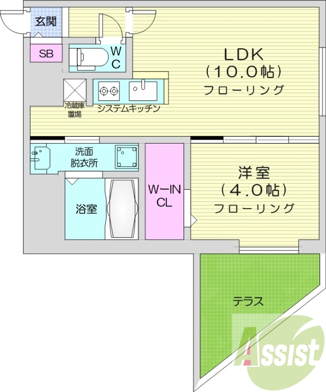 1階の間取り図