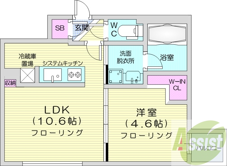 3階の間取り図