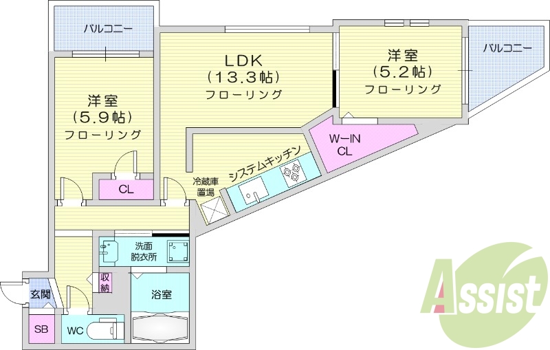 3階の間取り図