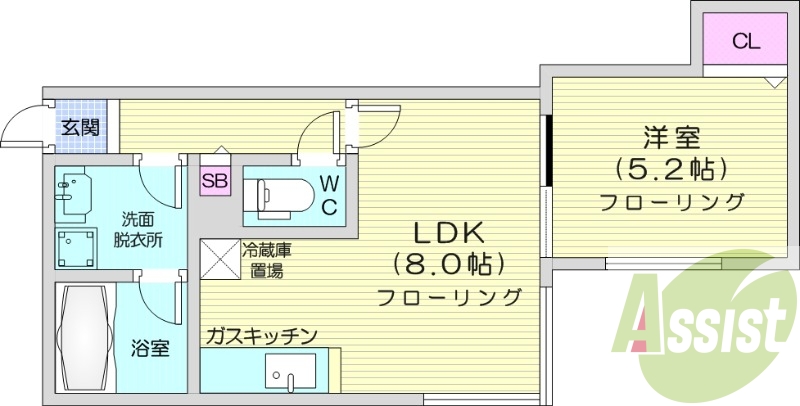 １LDK、ネット使用料不要、オートロック、トランクルーム