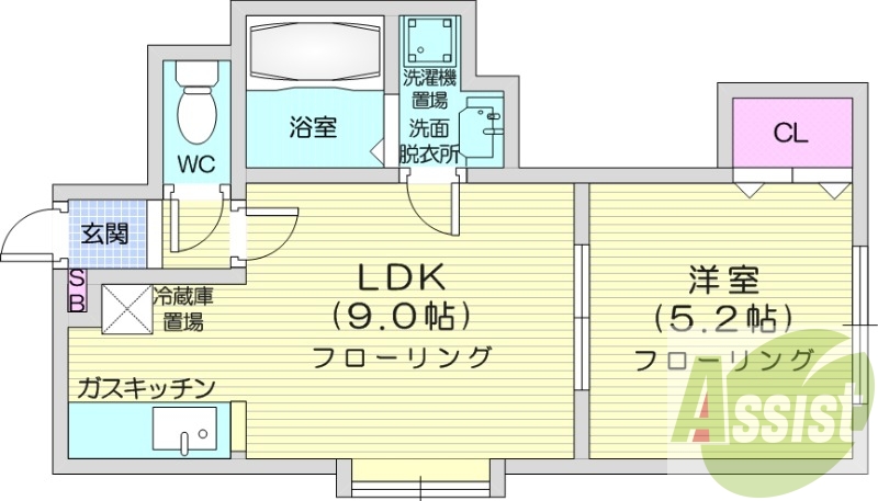 １LDK、TVモニターホン、シャンプードレッサー