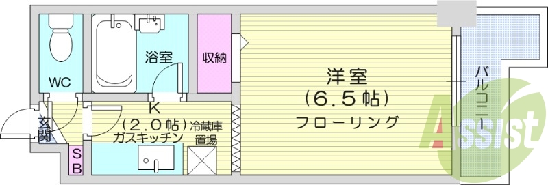 1K、ウォシュレット、クローゼット、家具・家電付き