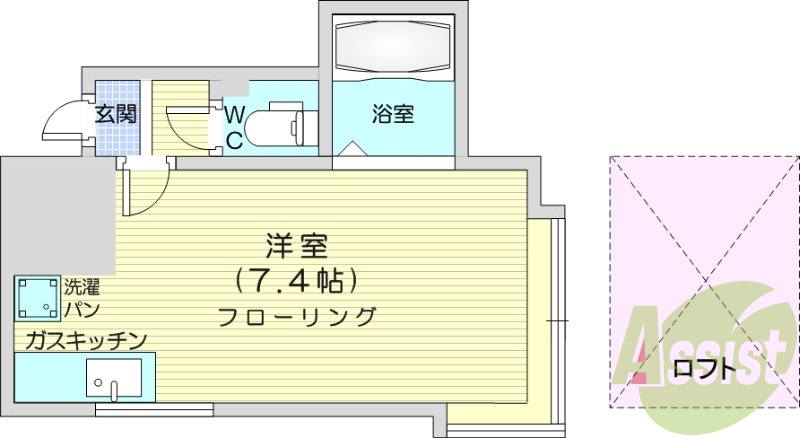 2階の間取り図
