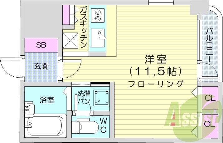 4階の間取り図