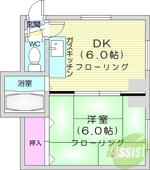 2階の間取り図