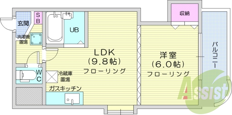 2階の間取り図