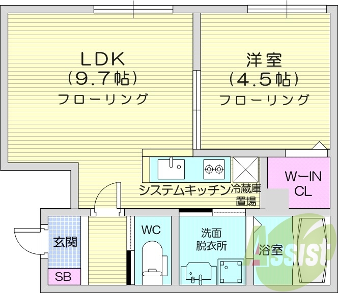 1LDK、浴室乾燥機、追炊き、ネット無料