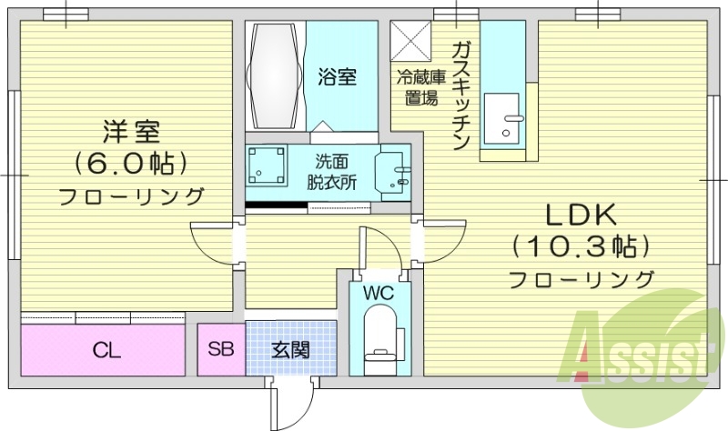 1LDK、ペット可、エアコン、デザイナーズ
