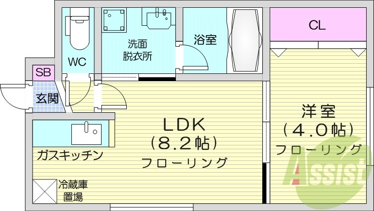 1LDK、ガスリミット、エアコン、デザイナーズ