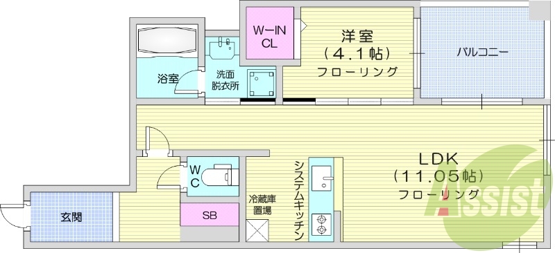 6階の間取り図