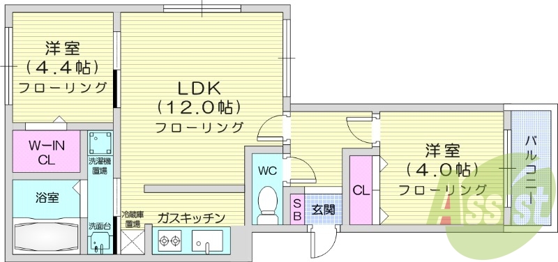 3階の間取り図