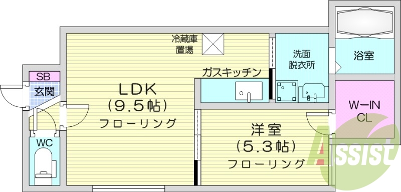 1LDK、灯油暖房、浴室乾燥、ロードヒーティング