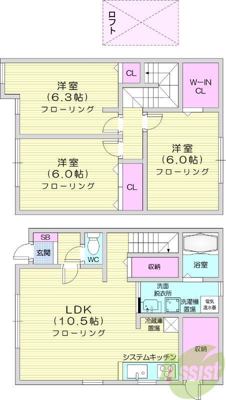 3ＬＤＫ、角部屋、オール電化、モニターホン