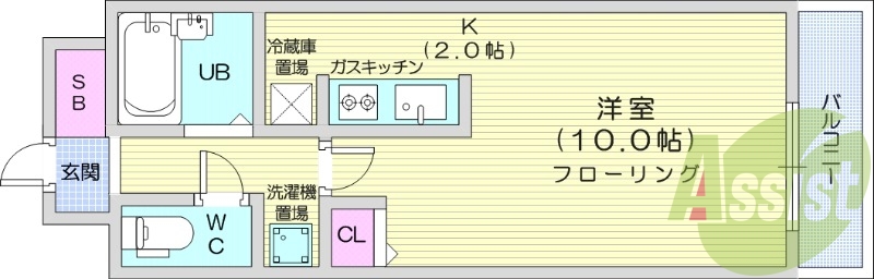 1K、シャンプードレッサー、ウォシュレット、エアコン
