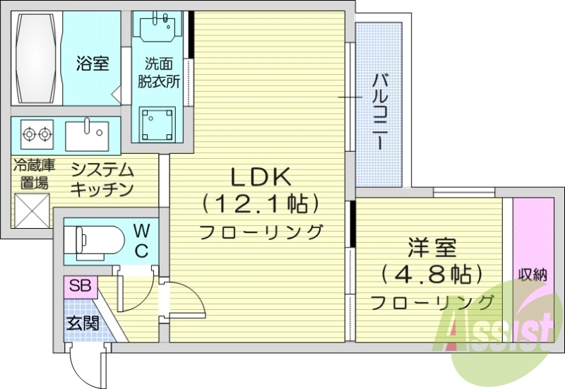 1LDK、オートロック、シャンプードレッサー、デザイナーズ