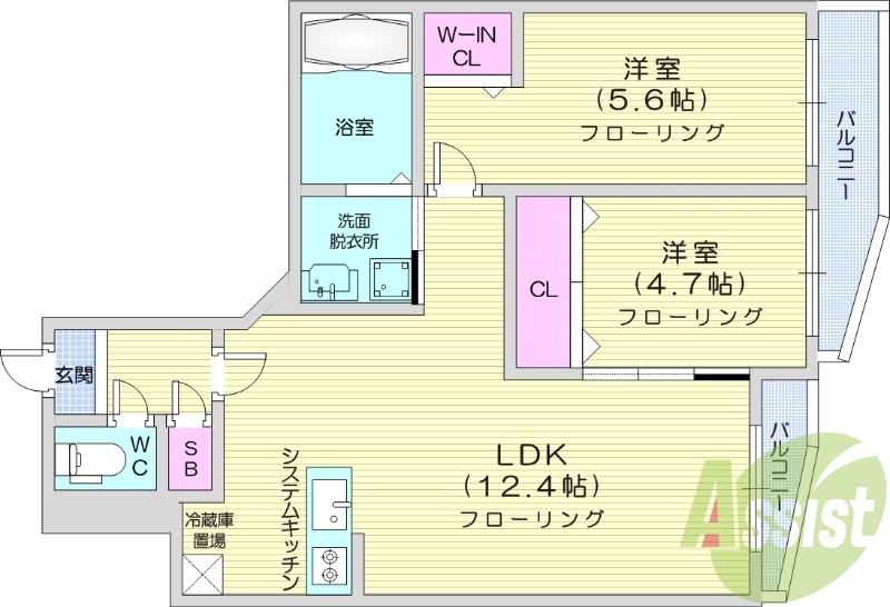 3階の間取り図