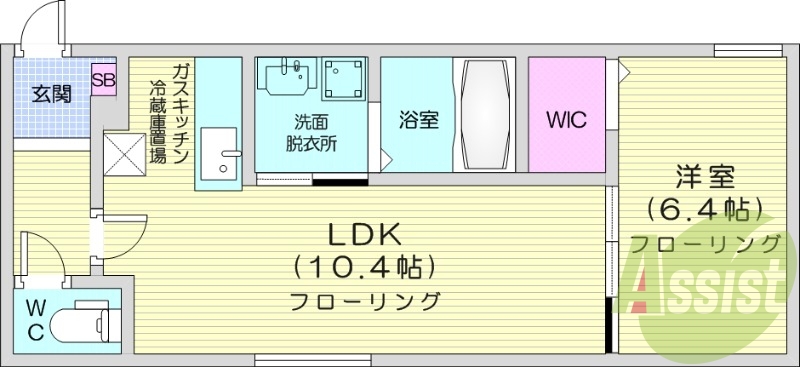 1LDK、エアコン、浴室乾燥機、追い焚き、ガスリミット
