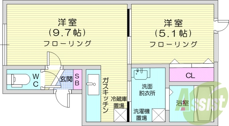 1LDK、シャワートイレ、灯油暖房、独立洗面台、ペット相談