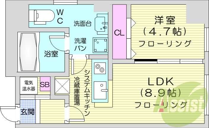 5階の間取り図