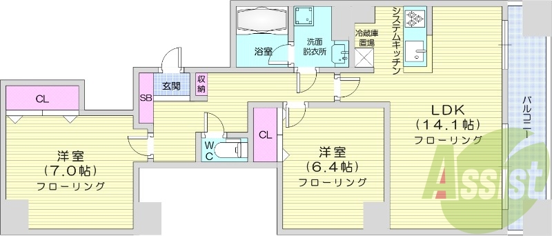 3階の間取り図