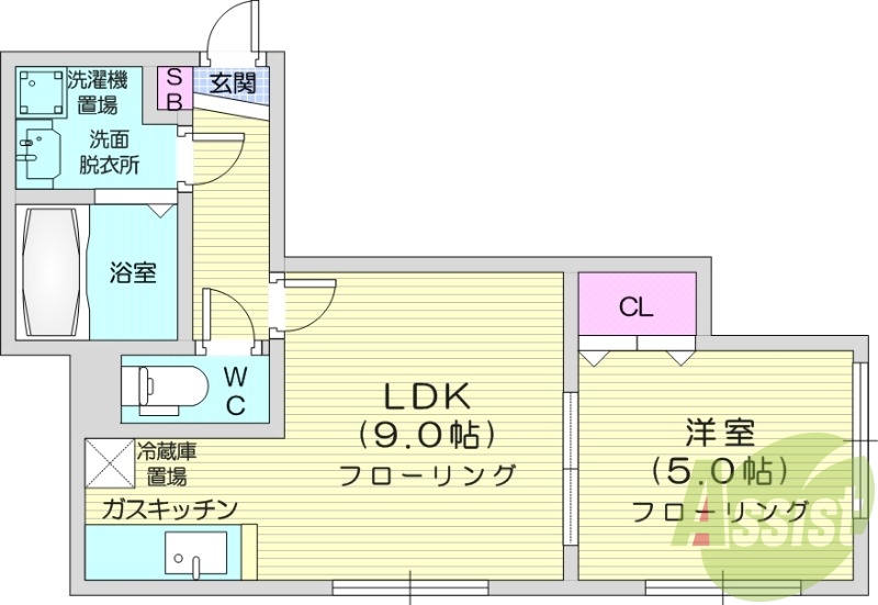 3階の間取り図